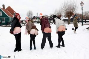 Голландские нудистки зимой. Часть 2. Эскиз 11