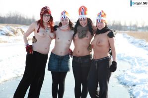 Голландские нудистки зимой. Часть 3. Эскиз 33
