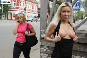 Настя из Самары ходит по городу и показывает себя. Часть 2. Эскиз 14