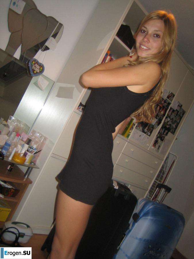 Slender German and her curly-haired friend. Photo 11