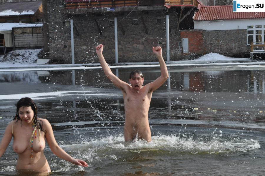 Ukrainian nudists in winter. Photo 15