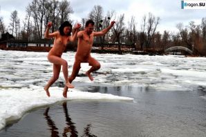 Ukrainian nudists in winter. Part 2. Thumb 26
