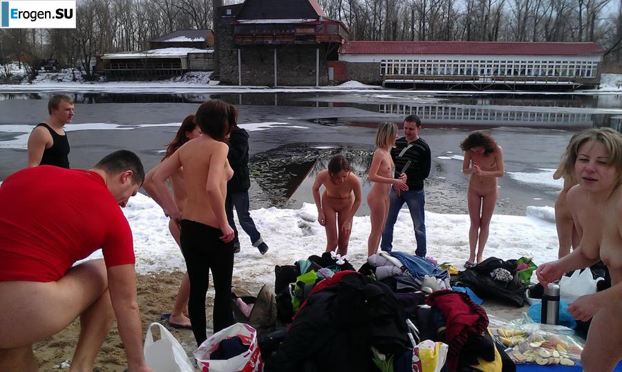 Украинские нудисты зимой. Часть 4. Фото 14