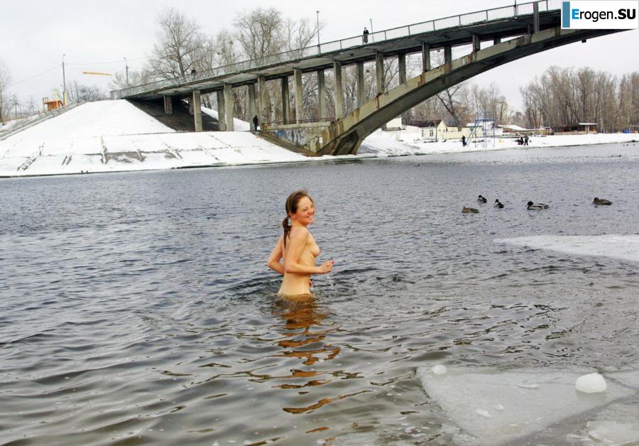 Украинские нудисты зимой. Часть 4. Фото 23