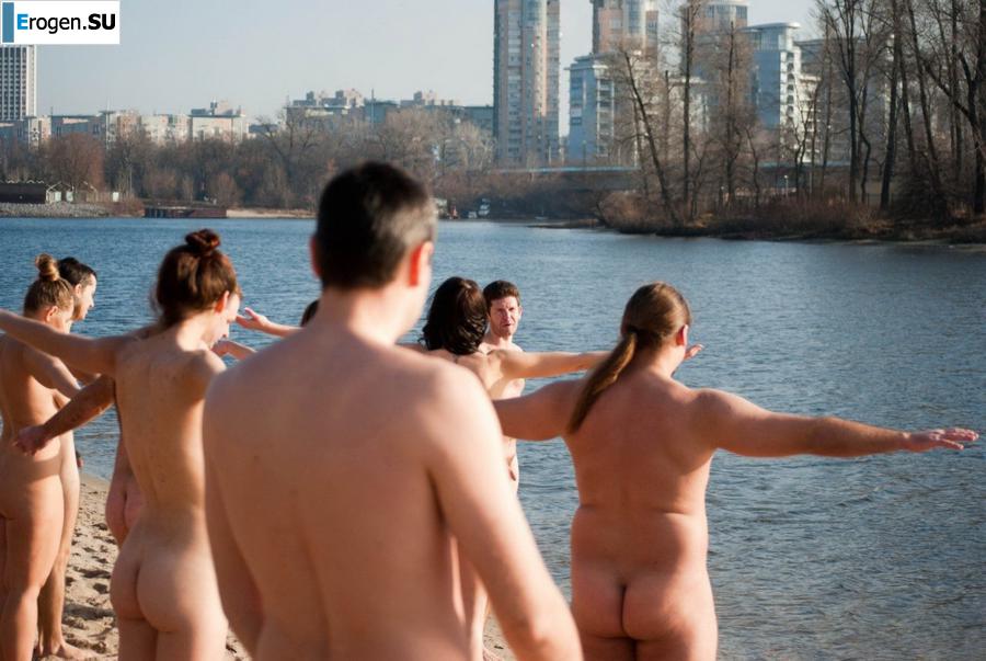 Украинские нудисты зимой. Часть 4. Фото 35