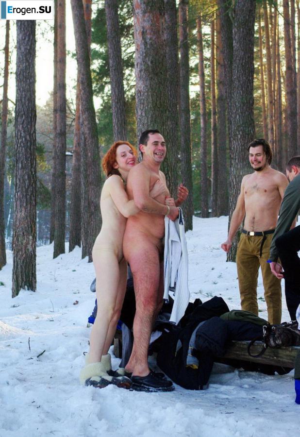 Украинские нудисты зимой. Часть 4. Фото 37