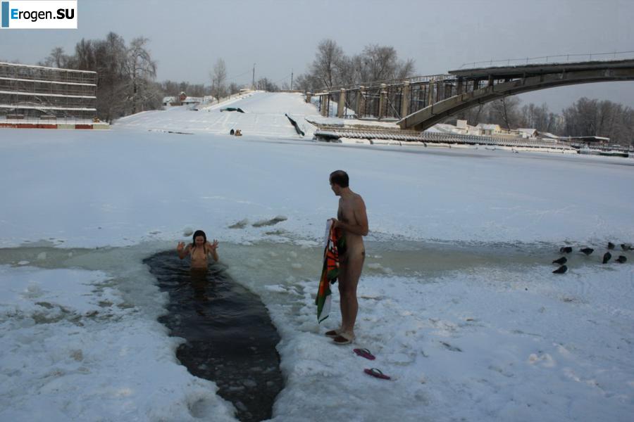 Украинские нудисты зимой. Часть 5. Фото 12