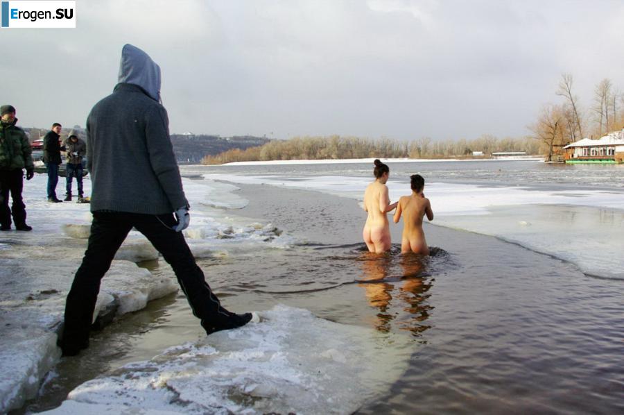 Украинские нудисты зимой. Часть 5. Фото 13
