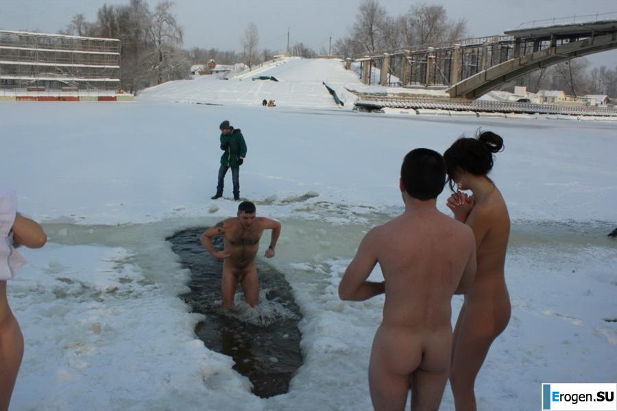 Украинские нудисты зимой. Часть 5. Фото 18