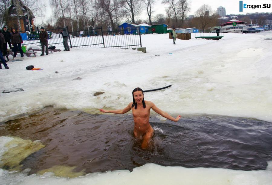 Украинские нудисты зимой. Часть 5. Фото 35