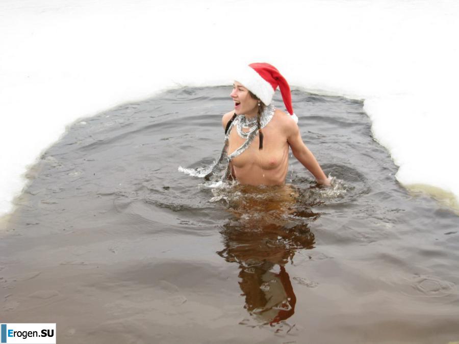 Украинские нудисты зимой. Часть 5. Фото 39