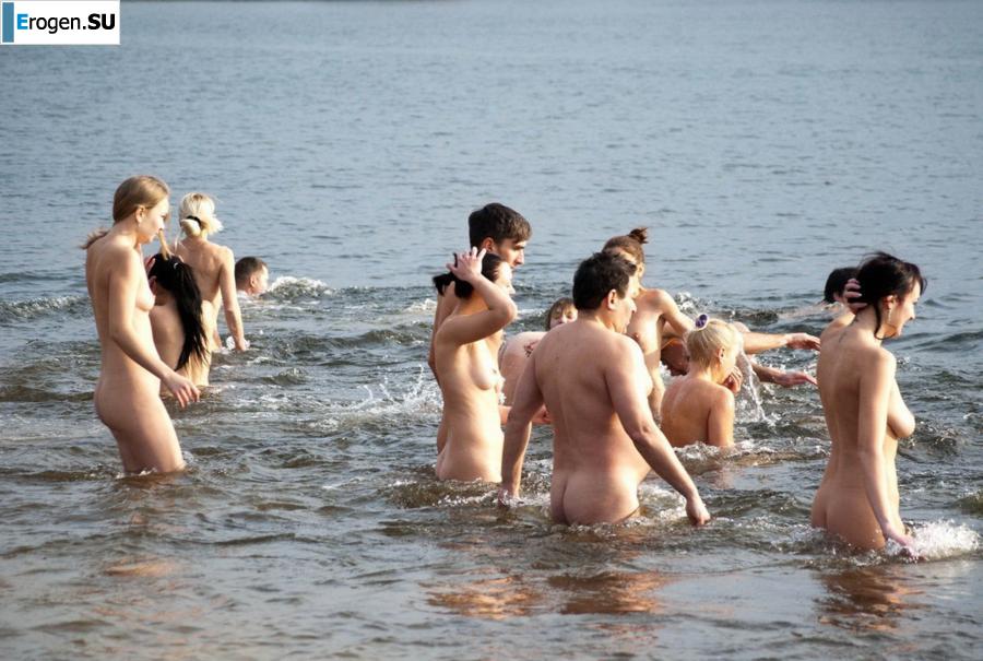 Украинские нудисты зимой. Часть 5. Фото 40