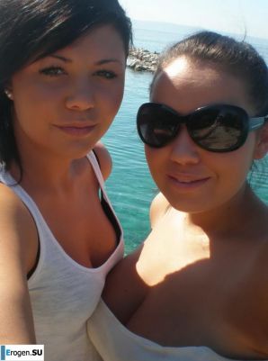 on the beach between us girls. Thumb 24