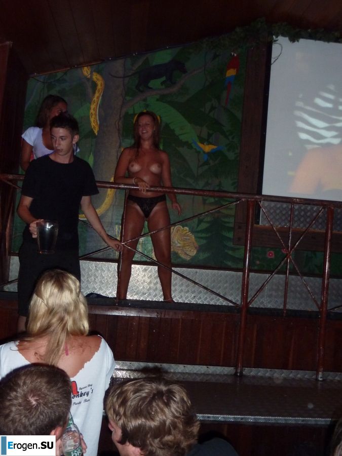 competition of wet t-shirts in a night club. Part 2. Slide 15
