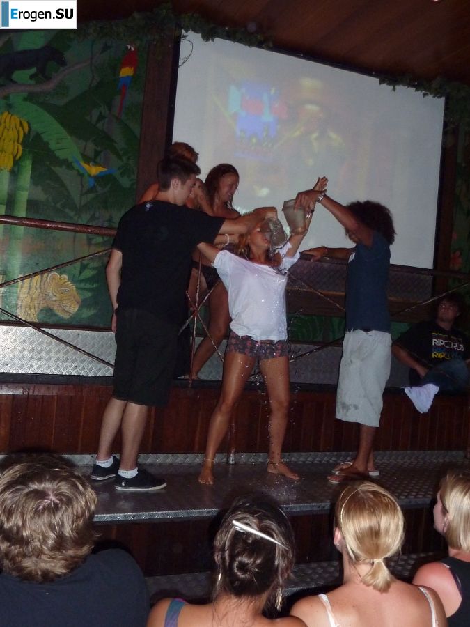 competition of wet t-shirts in a night club. Part 2. Slide 16