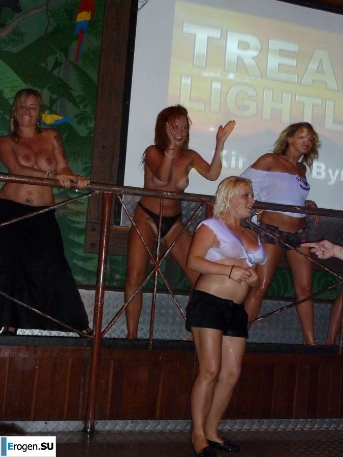 competition of wet t-shirts in a night club. Part 2. Slide 18