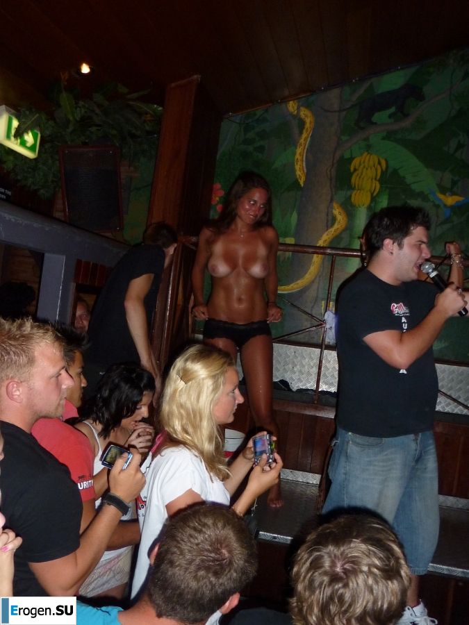 competition of wet t-shirts in a night club. Part 2. Slide 20