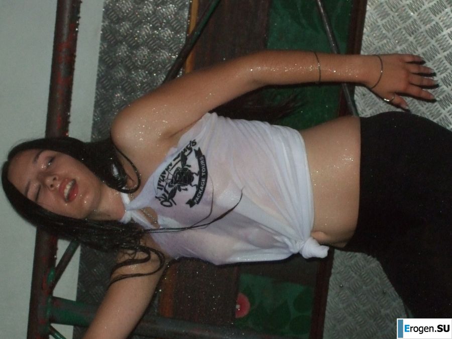 competition of wet t-shirts in a night club. Part 2. Slide 37