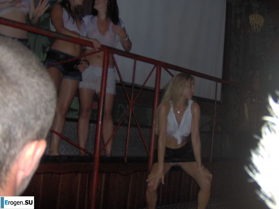 competition of wet t-shirts in a night club. Part 2. Slide 38