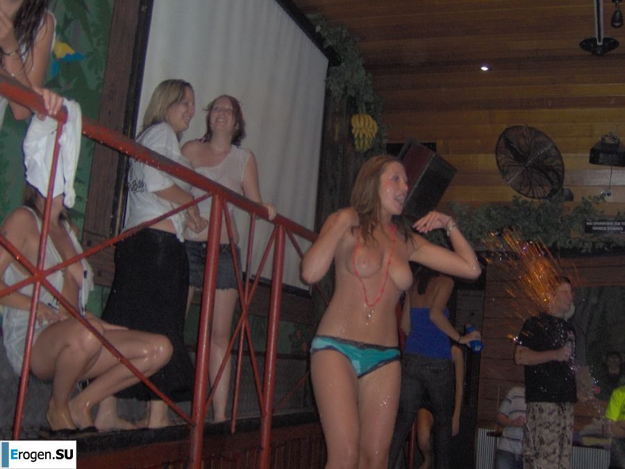 competition of wet t-shirts in a night club. Part 2. Slide 39