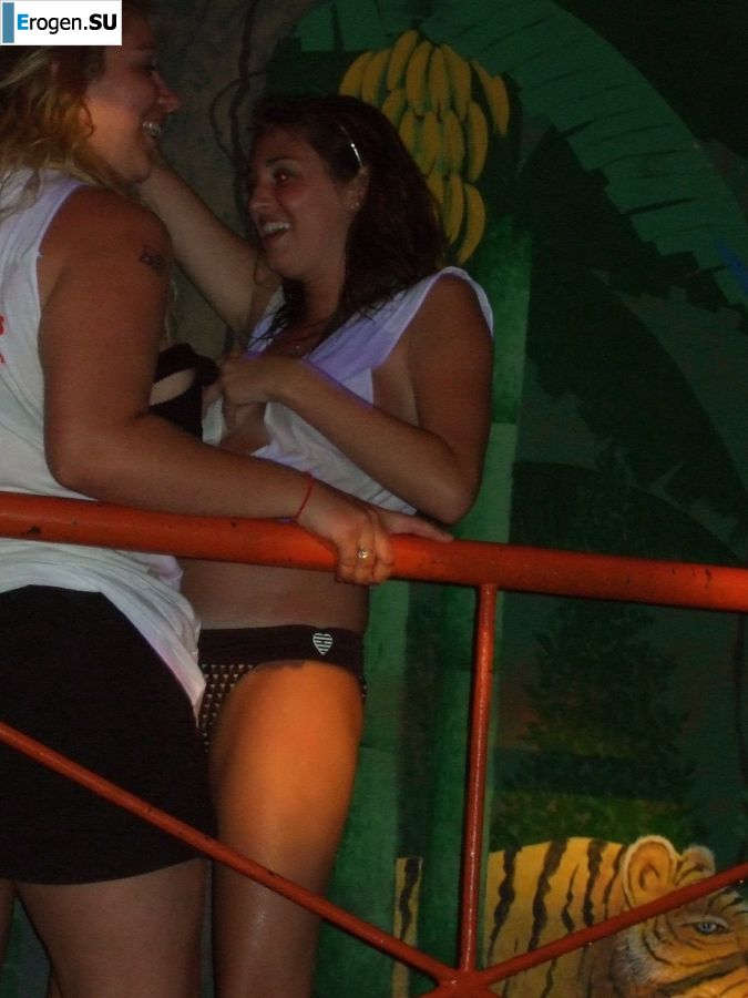 competition of wet t-shirts in a night club. Part 2. Slide 5