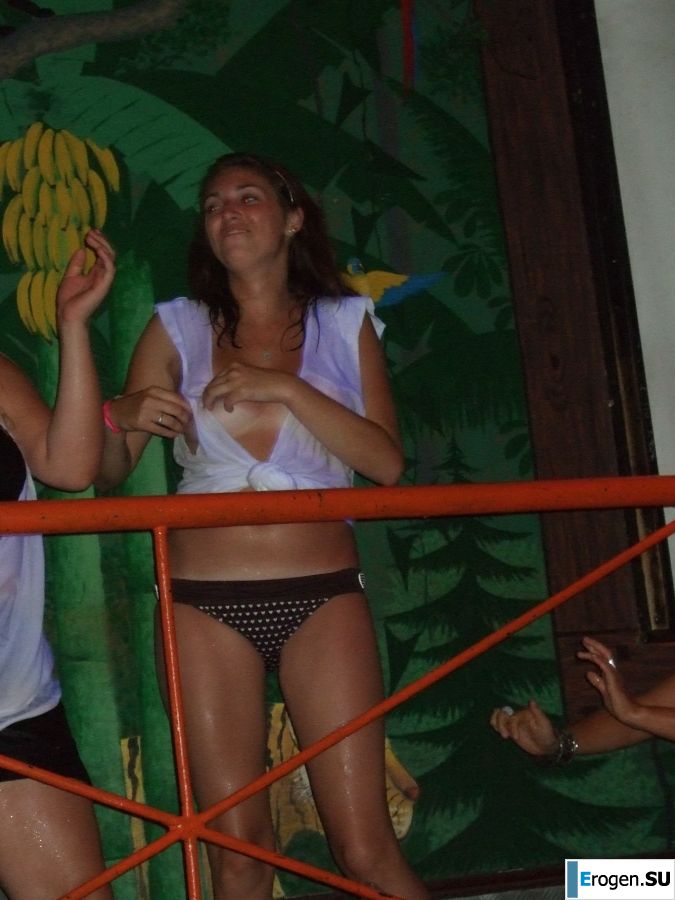competition of wet t-shirts in a night club. Part 4. Photo 5