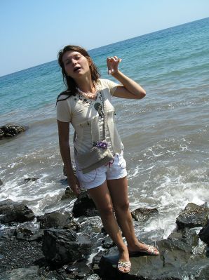 without a swimsuit on a rocky shore. Thumb 37