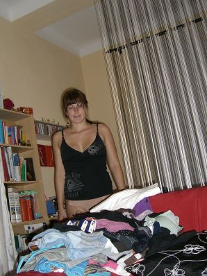 An appetizing student took off everything and showed a shaved pussy. Thumb 20