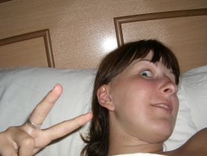 An appetizing student took off everything and showed a shaved pussy. Thumb 49