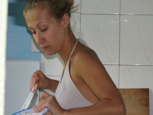 Милая блондинка занимается сексом со своим парнем. Эскиз 16