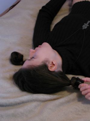 A pretty student is fingering a pussy and showing her labia. Part 2. Thumb 25