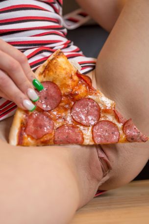 Usha in Pizza Party. Thumb 5