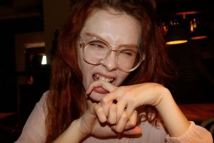 Kari Pitinova in Arm Wrestles Wife. Thumb 39