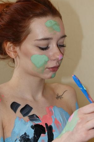 Kristina Proxy in Body As Paint Brush. Thumb 23