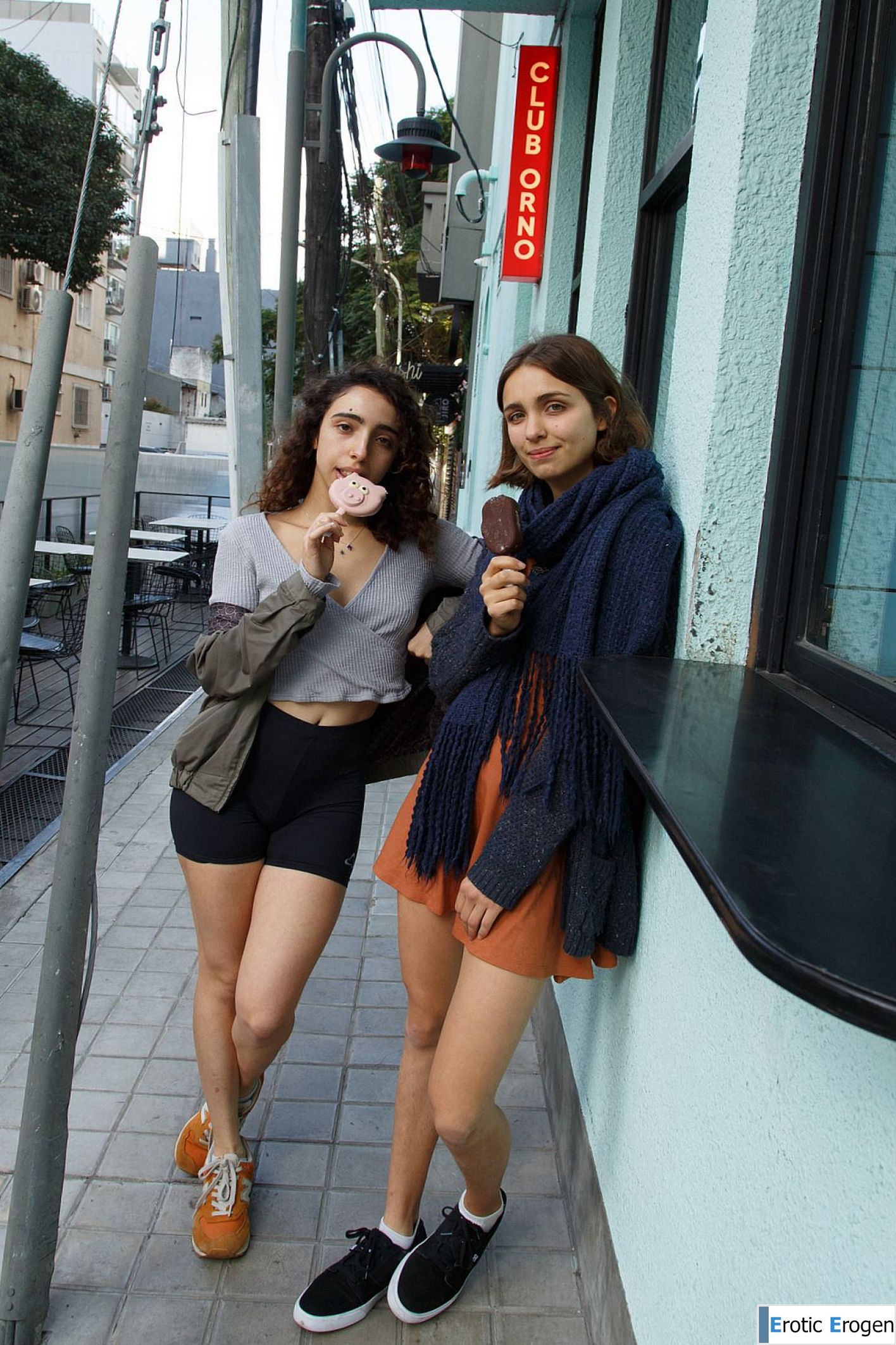 Zoe And Emma in Cafe Orno 1. Picture 15
