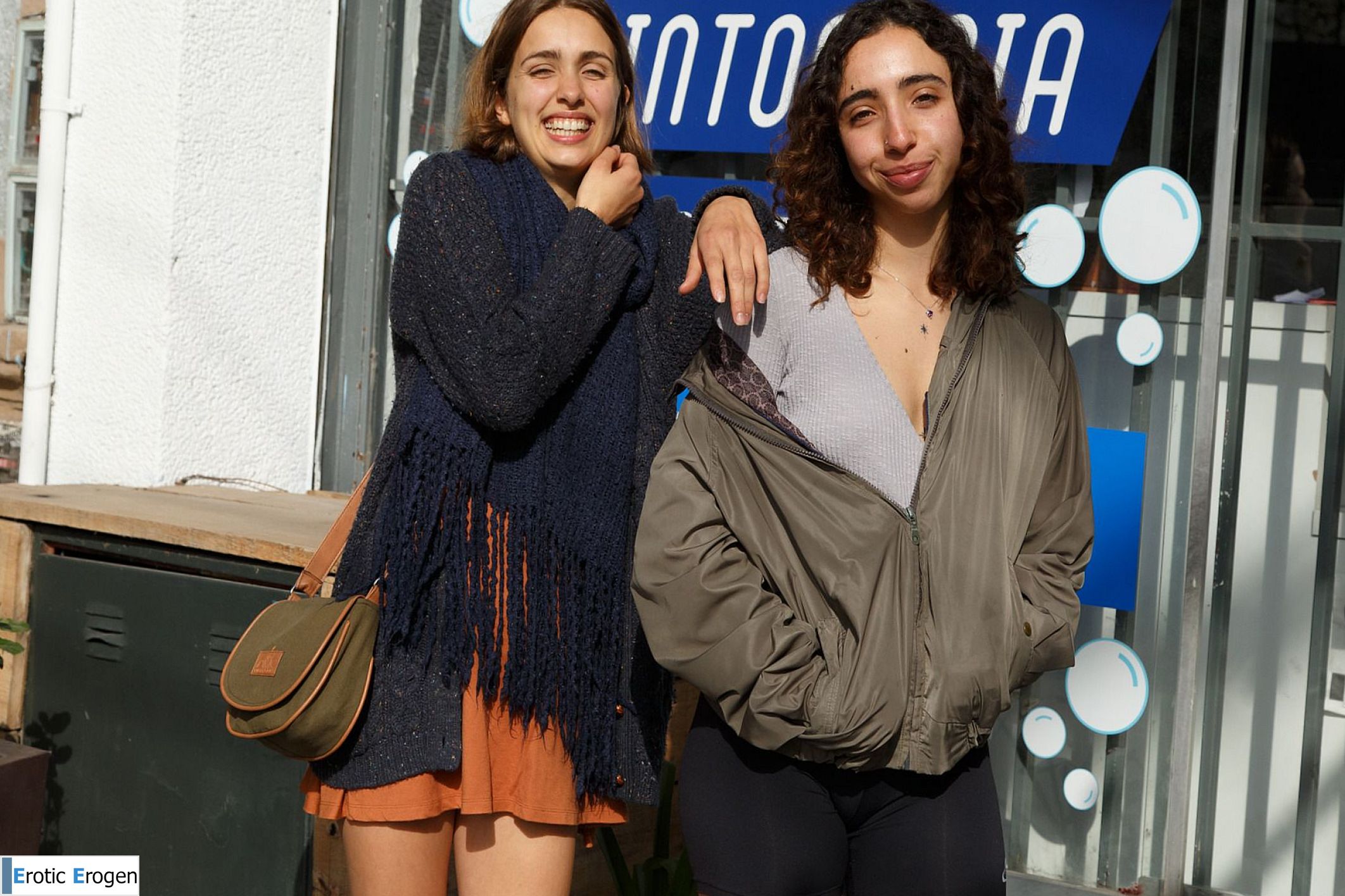Zoe And Emma in Cafe Orno 1. Picture 1