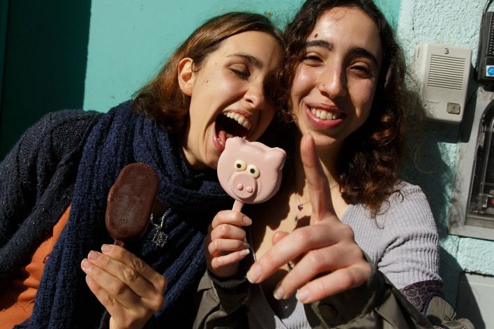 Zoe And Emma in Cafe Orno 1. Thumb 13