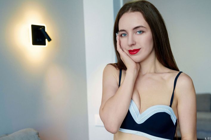 Maria Mane in Blue Stripe. Эскиз 5