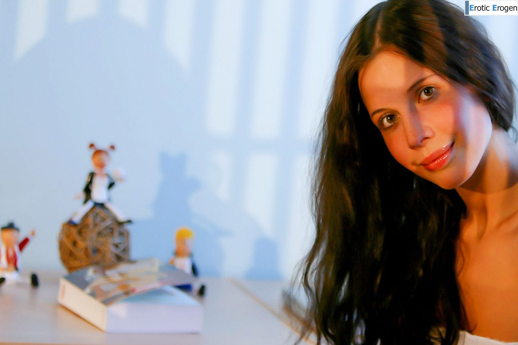 Anoushka E in Brunette Girl With Socks. Picture 9