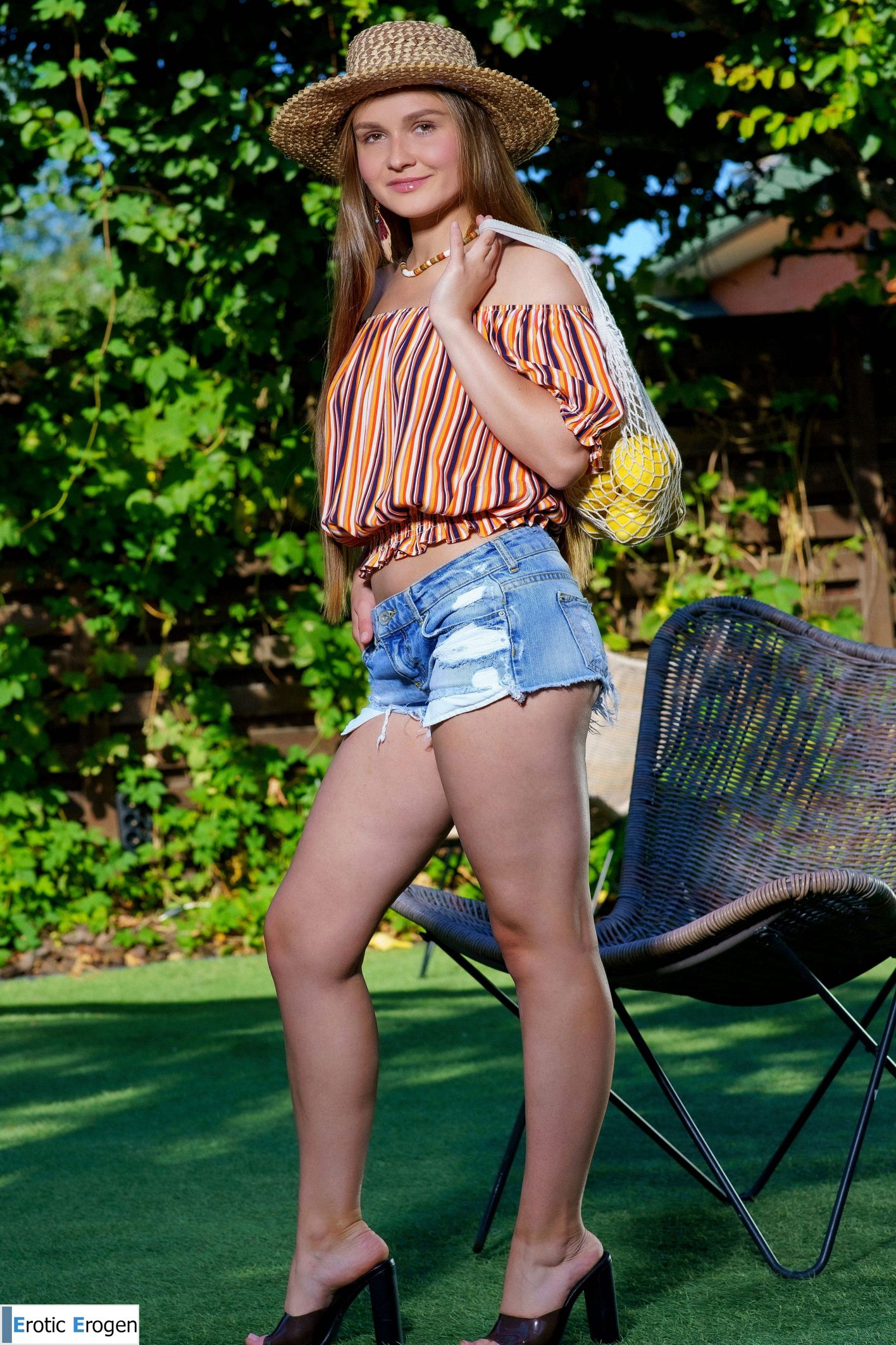 Lucretia K in Denim And Lemons. Slide 1