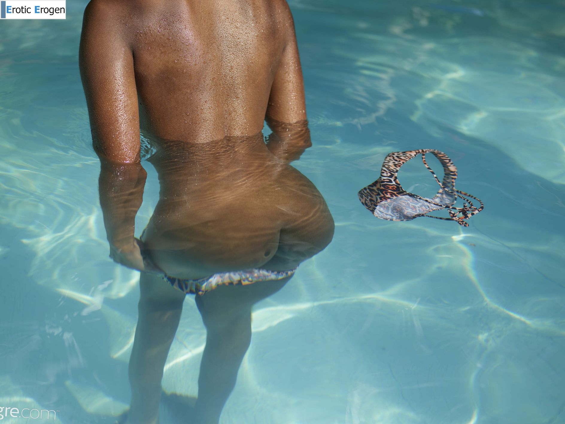 Katherina in Nude Resort Pool. Slide 21