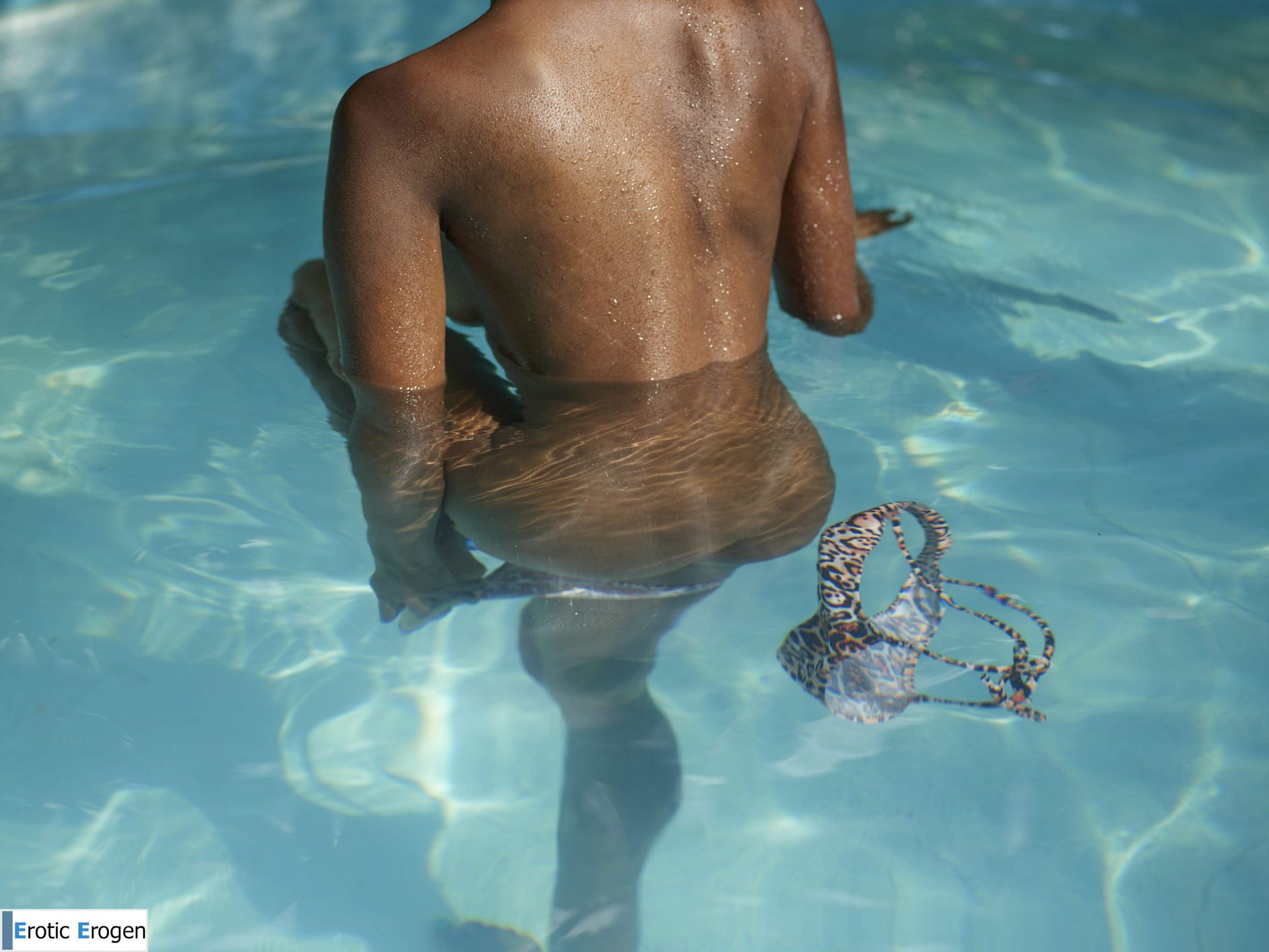 Katherina in Nude Resort Pool. Slide 23