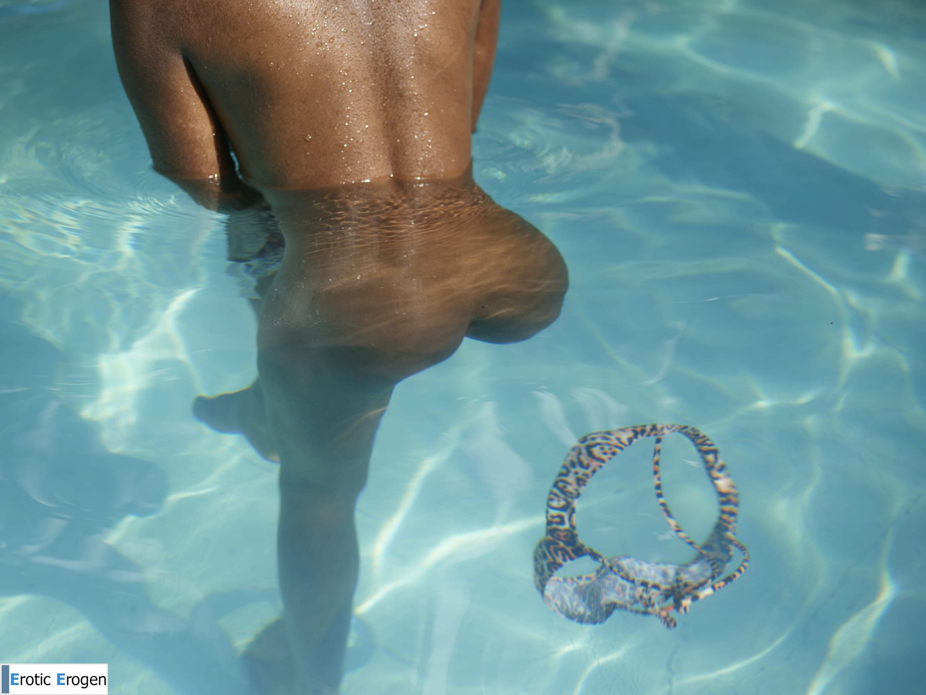 Katherina in Nude Resort Pool. Slide 25