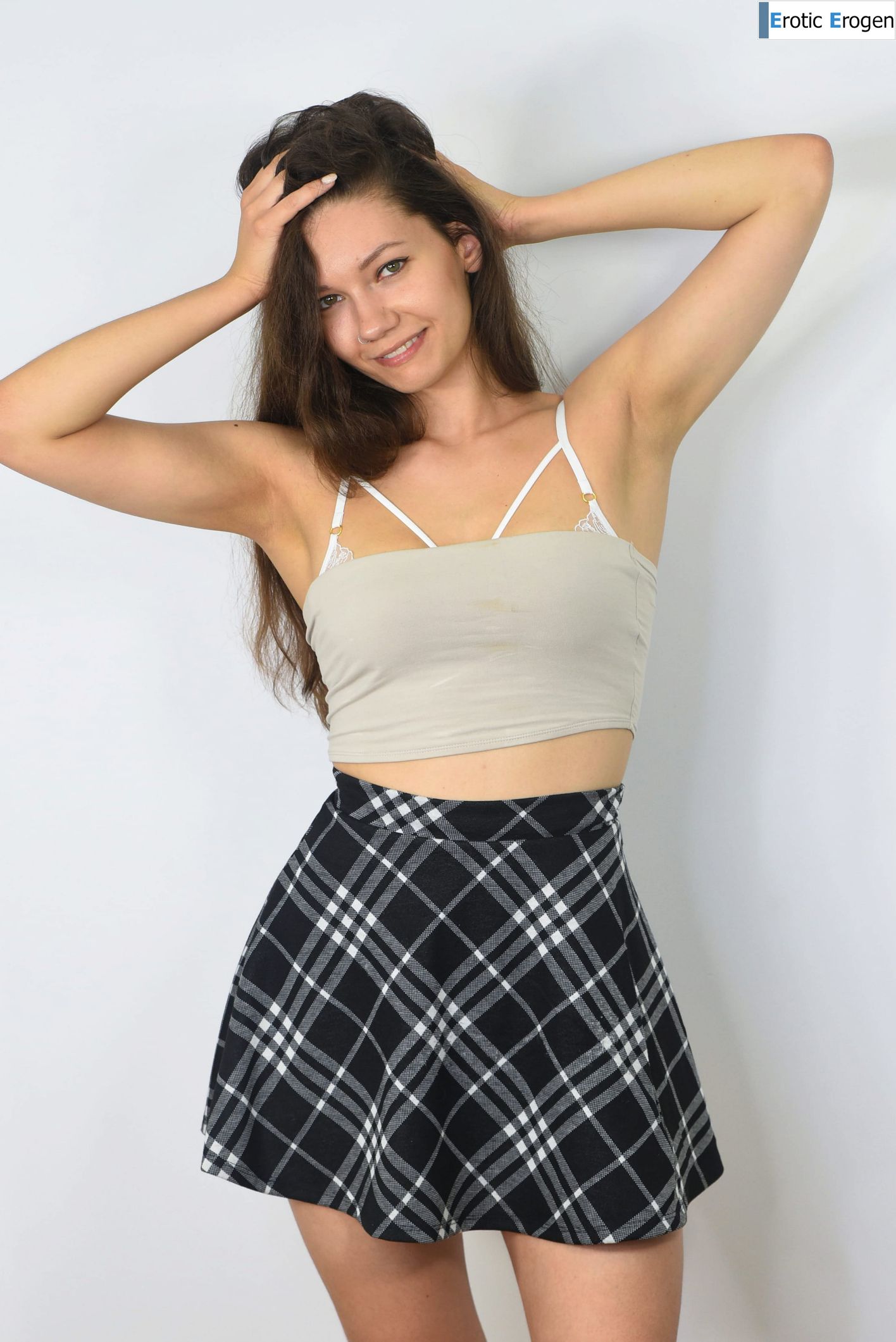 Megan Rydes in Plaid. Slide 2