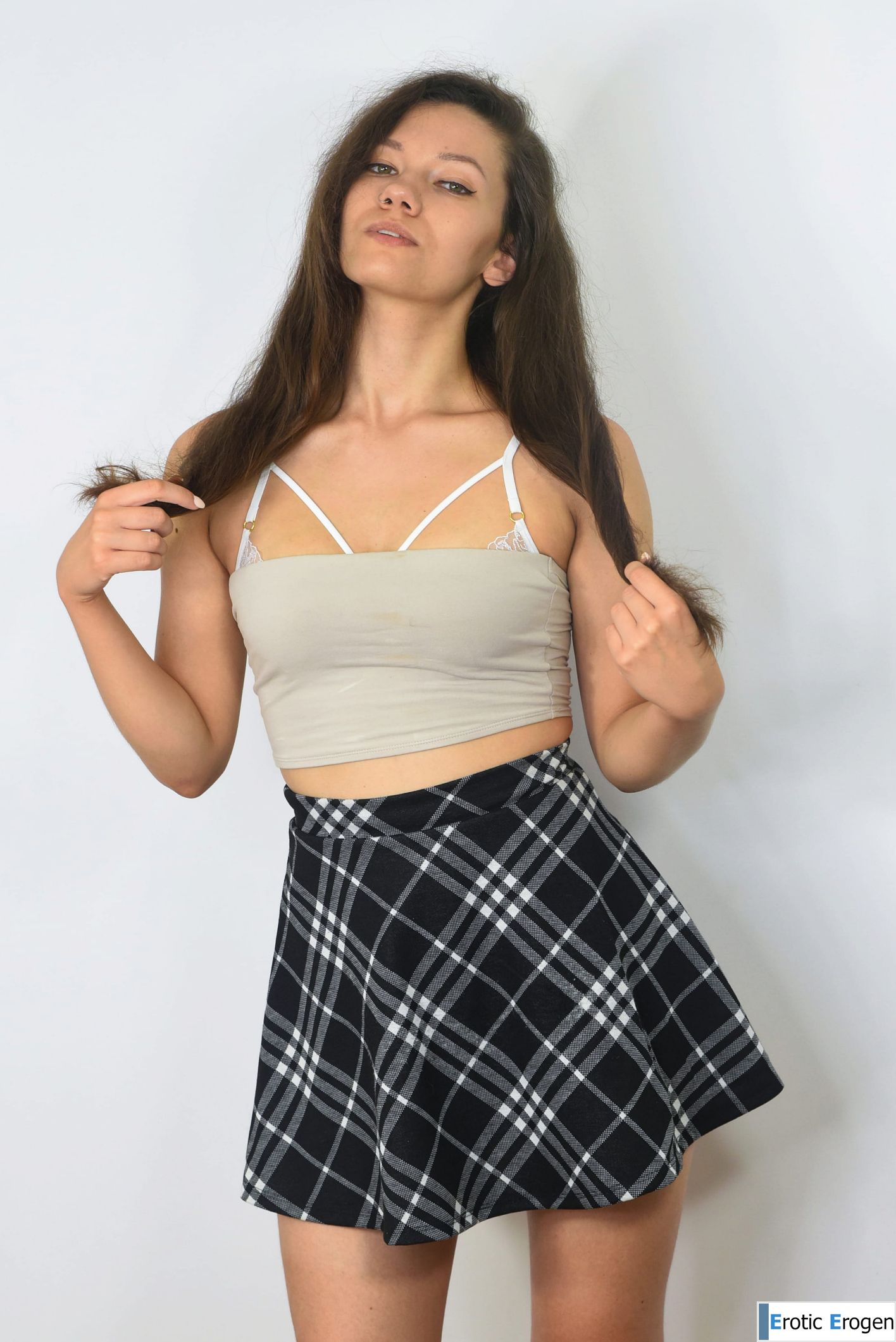 Megan Rydes in Plaid. Slide 3