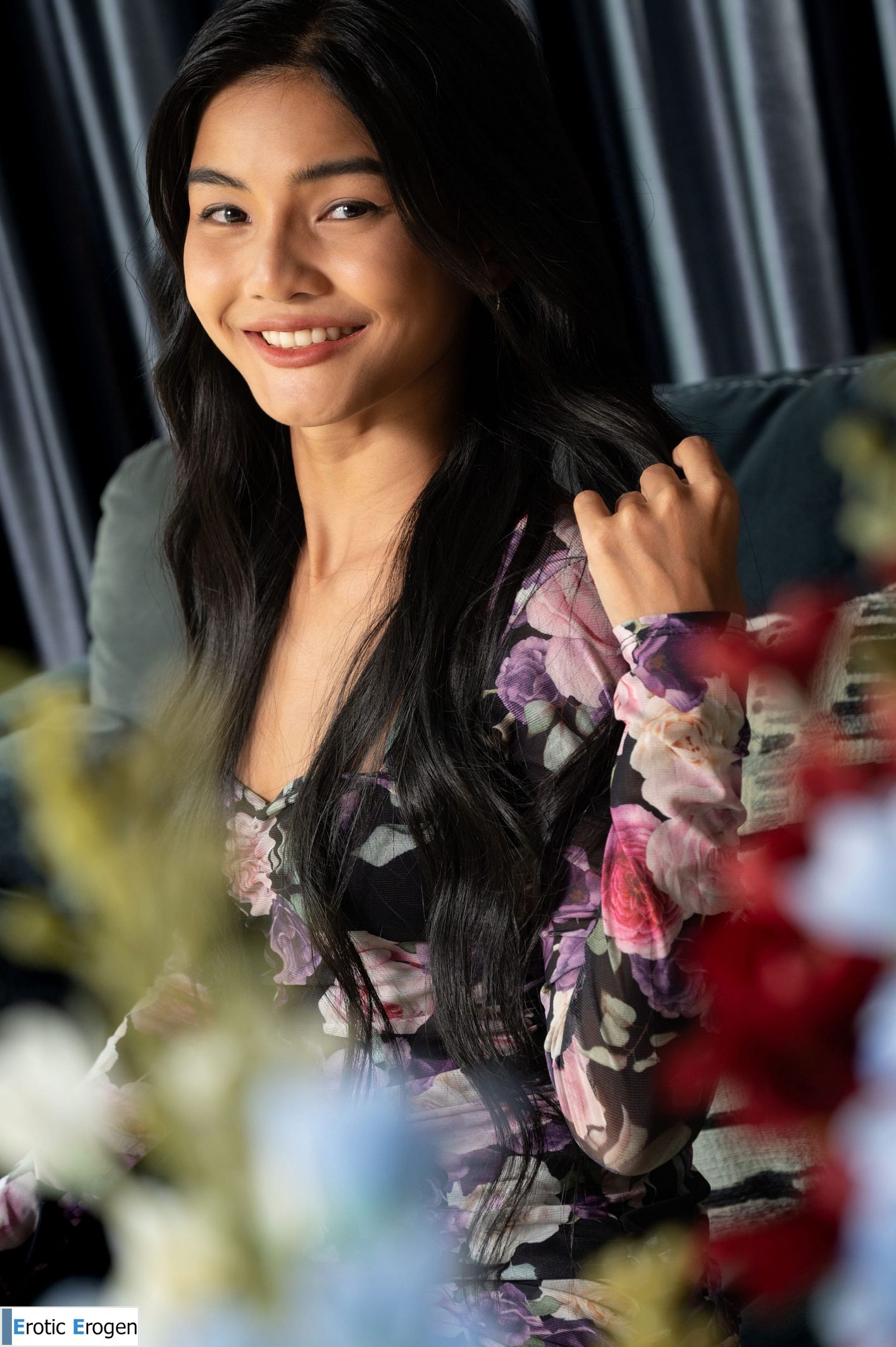 Vina Rae in Floral And Lace. Slide 4