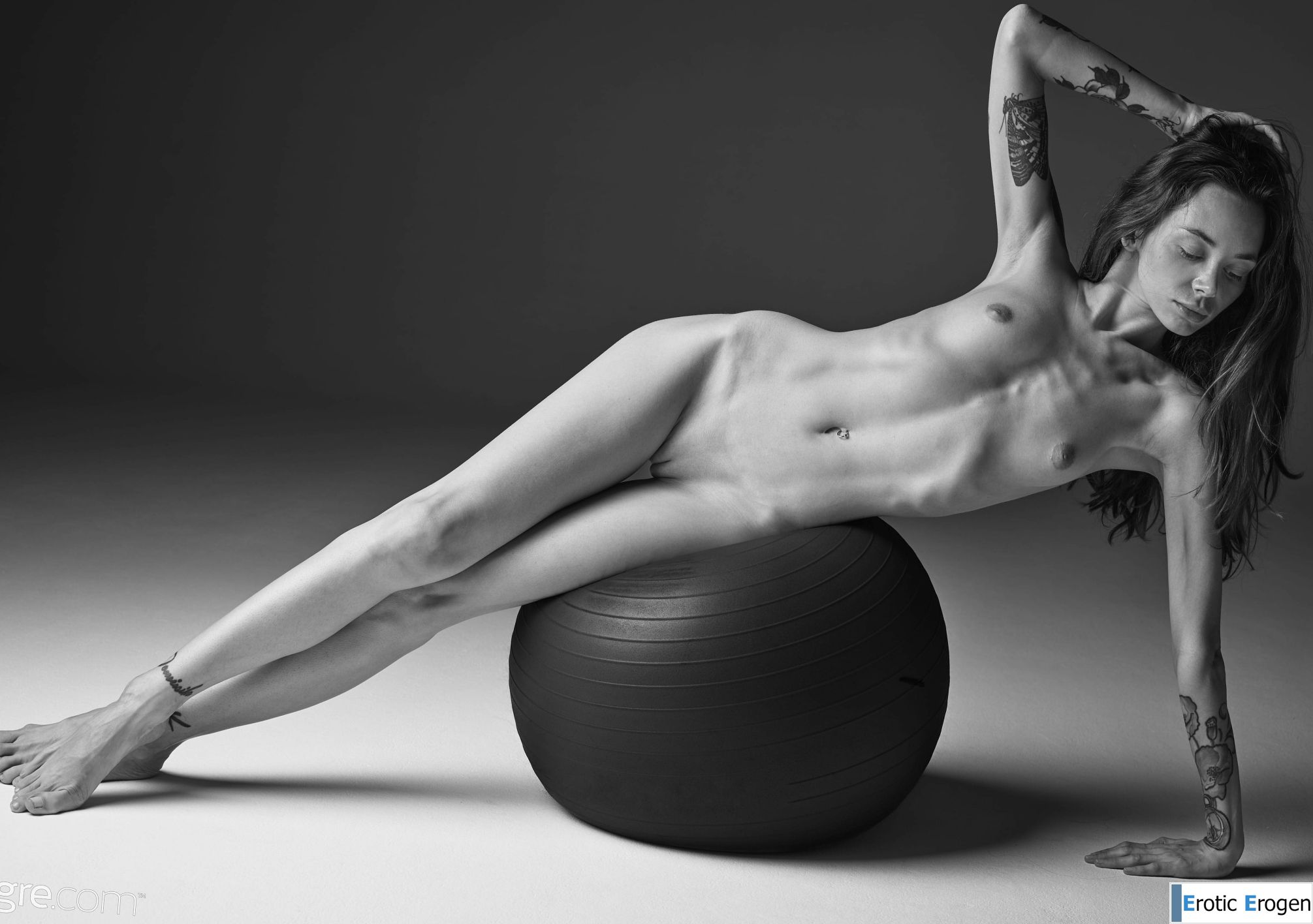 Inga in Black And White Nude Art. Slide 27