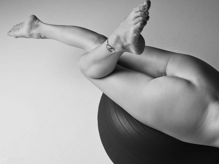 Inga in Black And White Nude Art. Thumb 32